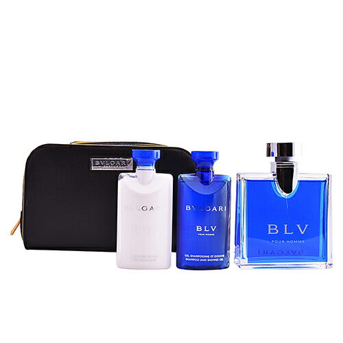 香水 メンズ ブルガリ ブルー プールオム ポーチ付き 3P コフレセット BVLGARI BLV POUR HOMME GIFT SET 3 PCS  + POUCH