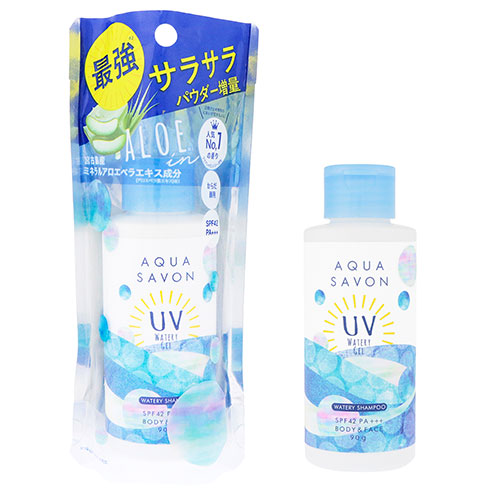日焼け止め アクアシャボン Aqua Savon UVジェル 20S ウォータリーシャンプーの香り「YS」UV Gel Waterly 90g