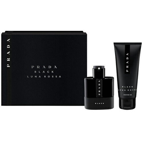 メンズ香水 プラダ Prada ルナロッサ ブラック ギフトセット Luna Rossa Black Gift Set EDP 50ml  シャワージェル 100ml フレグランス ギフト